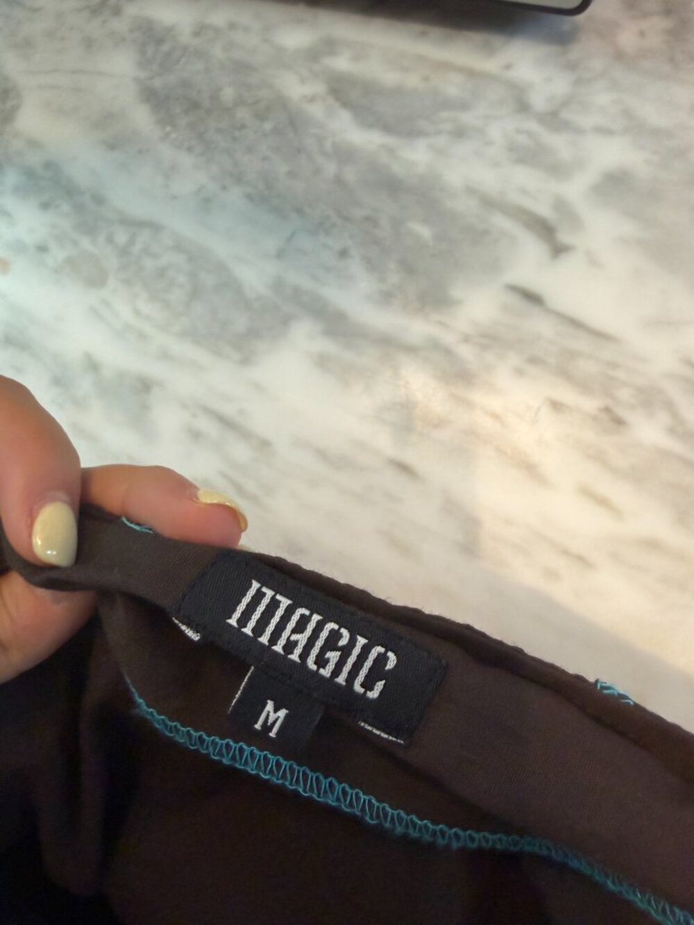 Magic Brown & Turquoise Boho Maxi Skirt - Picture 6 of 7